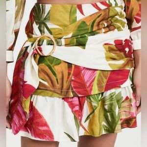 NWT Farm Rio Spring Forest Wrap Mini Skirt